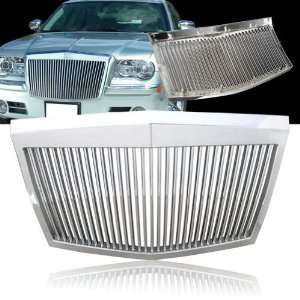   300C Rolls Royce Style ABS Silver Vertical Grill   Chrome Automotive