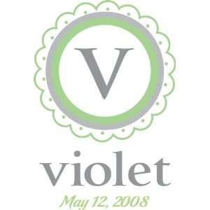  Personalized Nursery Wall Decor / Violet BCL3 Baby