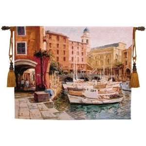 Mediterranean Colors by George Bates   Wall Tapestry  