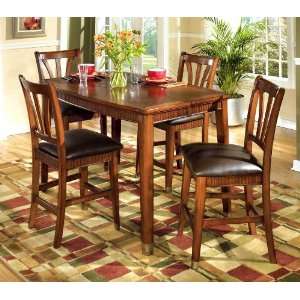  5PC Counter Height Table and Stools Set Furniture & Decor