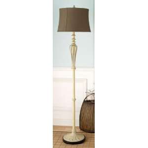   Contemporary Floor Lamp with Ribbed Design 