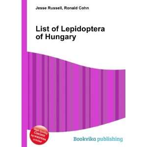  List of Lepidoptera of Hungary Ronald Cohn Jesse Russell Books