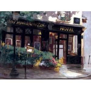  George Botich   A Small Hotel Paris Canvas