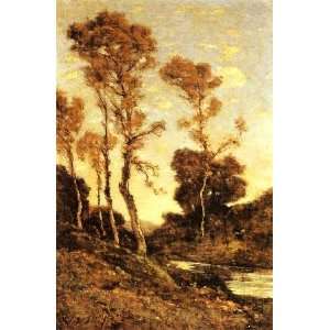   name Autumnal River Landscape, By Harpignies Henri