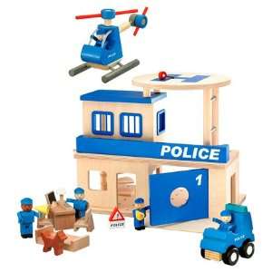  Woody Click Police Theme Boxed Set by HaPe wooden toys 