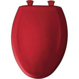   1200SLOWT 153 Whisper Close Elongated Closed Front Toilet Seat, Red