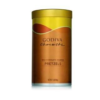 Godiva Chocolate Covered Pretzels in Tin   Milk Chocolate