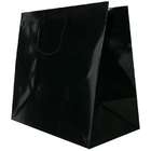 JAM Paper Black Square Style (14 x 14 x 8 3/4) Glossy Gift Bag   Bags 