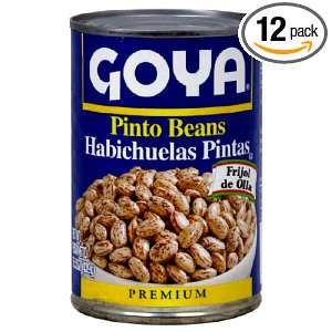Goya Pinto Bean, 15.5000 Ounce (Pack of 12)  Grocery 