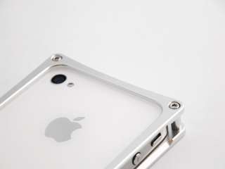 Aluminum Metal Bumper Case (Silver Color) for iPhone 4, 4S Expedited 