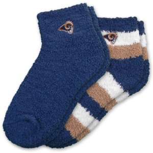 For Bare Feet St Louis Rams Womens Slipper Socks  2 Pack Medium 