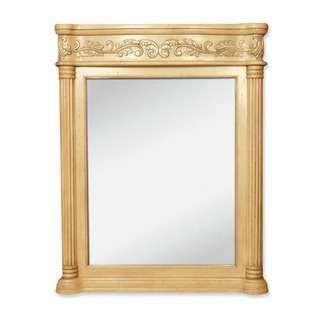   Antique White Ornate Mirror, for Antique White Ornate Bathroom Vanity
