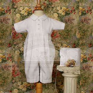 Little Things Mean A Lot Baby Boys Cute White Button Front Baptism 