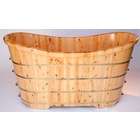 Alfi brand Boyd AB1105 63 Free Standing Cedar Wood Bath Tub