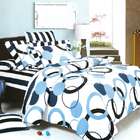 Blancho Bedding [Artistic Blue] Luxury 10PC MEGA Bed In A Bag Combo 