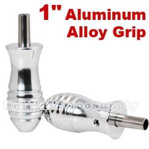  2 X 1 Silver Aluminum Alloy Grip   Tattoo Supply Health 