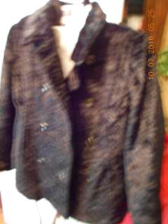   Black Weatherproof Garment Co.Faux Fur Jacket Coat Seal? Linned  