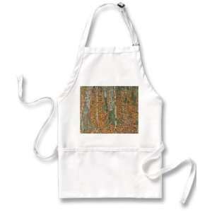  Birch Forest By Gustav Klimt Apron