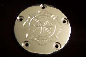 Custom Harley Davidson points cover Fire Fighter 5 hole  