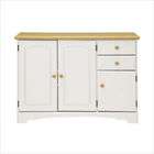   by Lane Kitchen Essentials Hutch and Buffet Set in White (2 Pieces