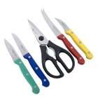 MIU France 4 Piece Paring Knife Set with Kitchen Shears