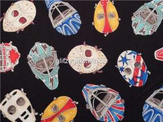 New Ice Hockey Mask Fabric BTY Sports RJR  
