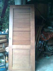 Wood Louvered Door  