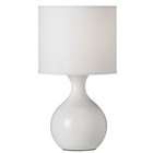Lieberman Dainolite 10022 WH Ceramic Accent Lamp with White Shade