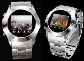 Watch Cell Phone Mobile Stainless FM Spy Camera  Mp4  