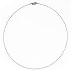 JewelryWeb 14k White 1.2mm Twist Cable Wire Chain Necklace   18 Inch