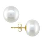 iBraggiotti Spiral Triple Pearl Earrings in 14k Yellow Gold