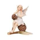 Blue Earth Enterprises Fairy Sitting on a Pine Cone Figurine   Cold 