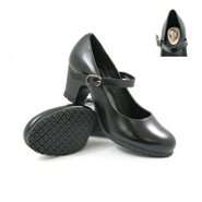   Slip Resistant Mary Jane 2 Heel Dress Shoes #8200 Black 