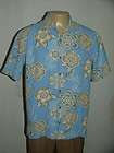 Tommy Bahama Silk Shirt Beautiful Dark Blue Floral size XL  