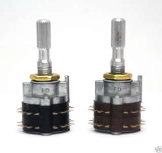 2pcs Rotary Switch 2 Wafers 4 Poles 6 Positions SRRN262  