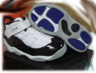 Nike Jordan 6 Rings White Black Infant Toddlers Sz 7.5  