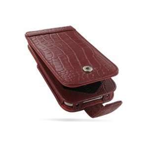  PDair Red Crocodile Pattern Leather Case for Apple iPhone 