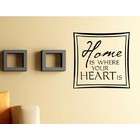   Home is where your heart is Vinyl wall quotes and sayings decals