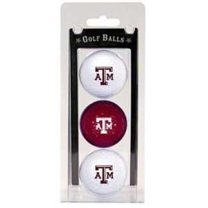   New Texas A&M Aggies (TAMU) 3pk Pack Golf Balls New
