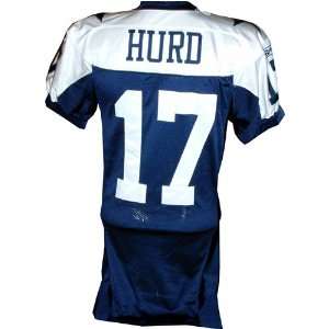 Sam Hurd #17 2007 Cowboys Game Used White Jersey (Size 46 Prova Auth 