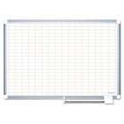 MasterVision ALL PURPOSE PLANNER DRY ERASE BOARD, 1X2 GRID, 24X36 