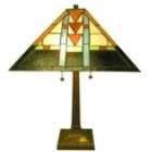 Tiffany Style Mission Table Lamp