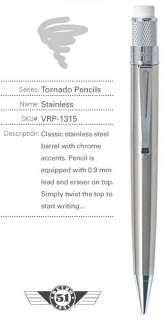 The Retro 51 Stainless Classic Lacquers Tornado mechanical pencil 