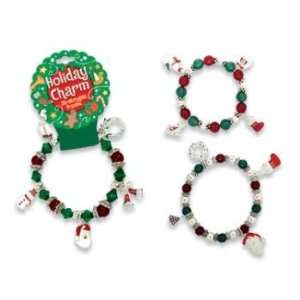  New   Holiday Charm Stretchable Bracelet Case Pack 72 by 