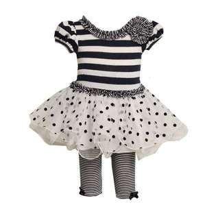 Bonnie Jean Infant or Toddler Navy Bonaz Tulle Dress 