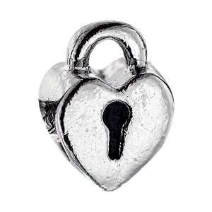  Heart Shaped Lock Beads Fits Pandora Charm Bracelet 