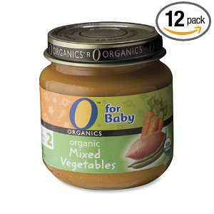 Organics for Baby Organic Mixed Vegetables, Stage 2, 4 Ounce Jars 