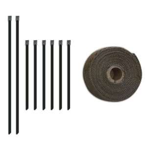 Mishimoto MMTW 235 2 x 35 Heat Wrap Roll with Stainless Locking Tie 