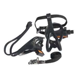    XLC Pedal w/ Cages and Straps, 9/16, Black