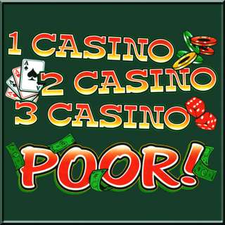 Casino   Poor Gambling Poker SWEATSHIRT S XL,2X,3X,4X  